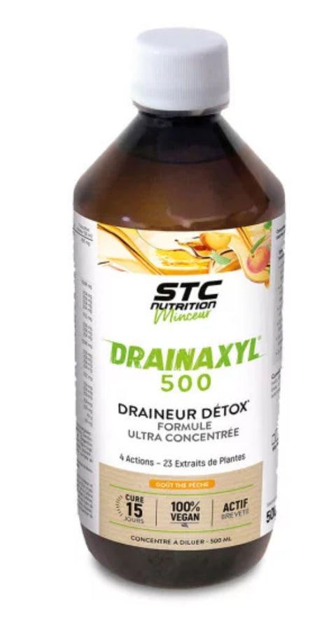 Drainaxyl 500® - Draineur Minceur 4 en 1 goût thé pêche