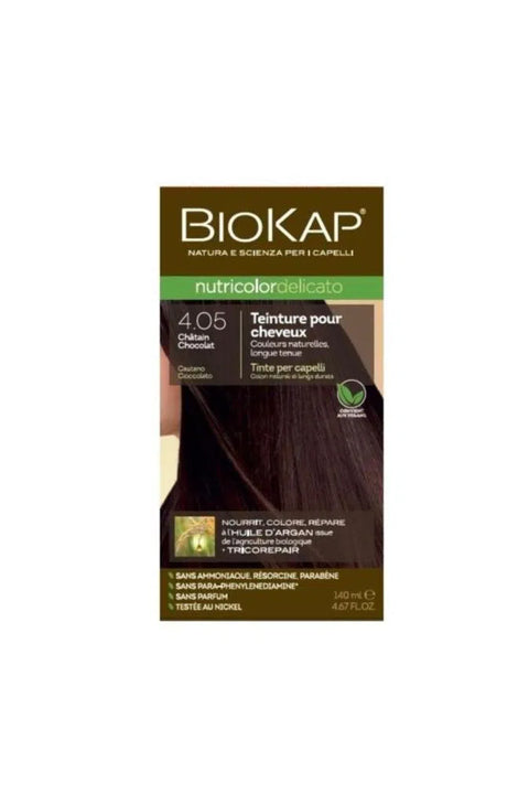 Coloration nutricolor delicato 4.05 châtain chocolat