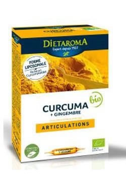 Curcuma + gingembre BIO, 20 ampoules de Dietaroma