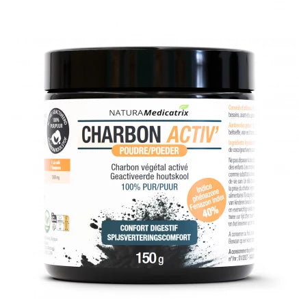 NATURAMEDICATRIX - Charbon activ' Poudre de charbon végétal