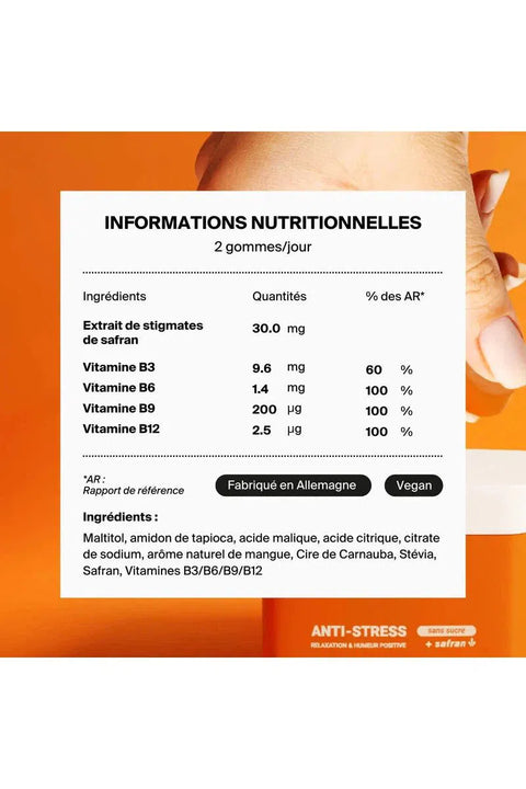 Naali - Gummies Anti-Stress au Safran et SANS SUCRE