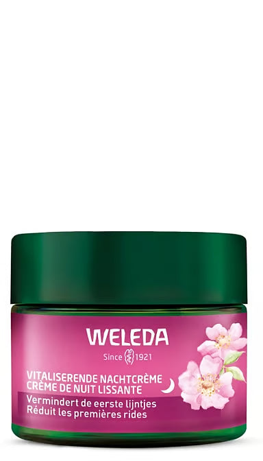 Crème de nuit lissante avec rose musquée & thé blanc